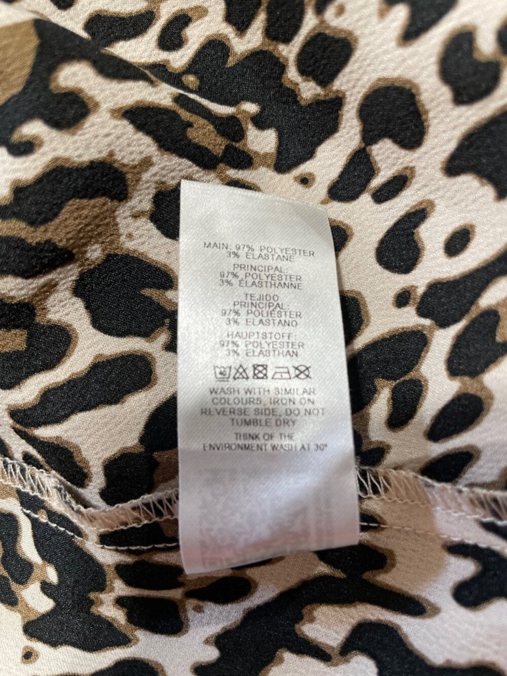 ASOS Leopard Print Satin Tank Shorts Pajama Set Leopard Cheetah Animal Print 6 - Picture 9 of 9